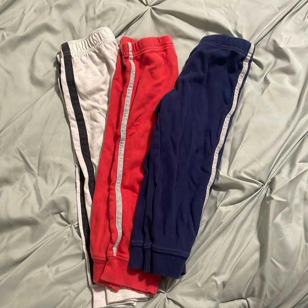 Three pairs of gray pants size 24 months
